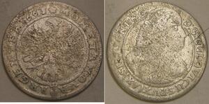 SILESIA LIEGNITZ BRIEG 15 Kreuzer 1663 - Silver - Ludwig IV. - VF - 2628 *