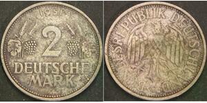 GERMANY 2 Mark 1951G - VF - 3284 