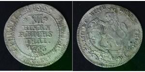 HESSE-CASSEL (German State) 1/12 Thaler 1766 FU - Silver - Friedrich II. - 3410