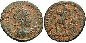 1 Фолліс /  AE2 Римська імперія (27BC-395) Бронза Валентиніан II (371-392)