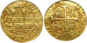 8 Эскудо Перу Золото Карл II король Испании (1661-1700)