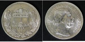 HUNGARY 1 Korona 1912 - Silver 0.835 - Franz Joseph I. - aUNC - 3169