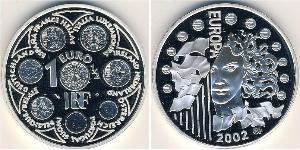 1 Евро Пятая французская республика (1958 - ) Серебро 