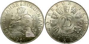 25 Шилінг Австрійська Республіка (1955 - ) Срібло 