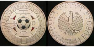 GERMANY 11 Euro 2024A - Silver .500 - UEFA Euro 2024 - aUNC - 3253 