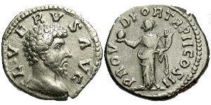 1 Denarius Römische Kaiserzeit (27BC-395) Silber Lucius Verus (130-169)