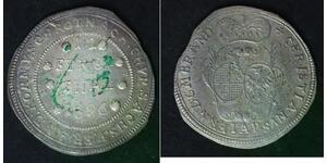 BRANDENBURG BAYREUTH 1/12 Thaler 1696 - Silver - Christian Ernst - VF - 2767