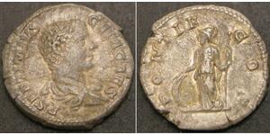 ROMAN EMPIRE 1 Denarius Geta (203-208) - Silver - VF+ - 3240 