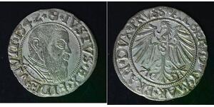 PRUSSIA (German State) Groschen 1542 - Silver - Albrecht von Brandenburg. - 3413