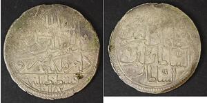 TURKEY (Ottoman Empire) 2 Zolota AH1187//9 - Billon - Abdul Hamid I. - 462