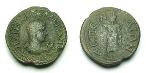 
          
           
             
              PAMPHYLIA, ASPENDUS VALERIAN II AE 31 
           
           
             
              Description: 
              
              Date: C,  ...