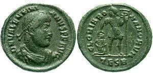  AE3 / 1 Фоллис Римская империя (27BC-395) Бронза Валентиниан I (321-375)