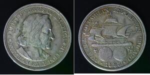 USA Half Dollar 1893 - Silver 0.900 - Columbian Exposition - VF/XF - 3999