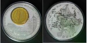 LIBERIA 1 Dollar 2002 Proof - Silver Plated Copper - European Currency - D44