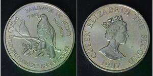 JERSEY 2 Pounds 1987 - Copper/Nickel - Elizabeth II. - World Wildlife Fund - 609