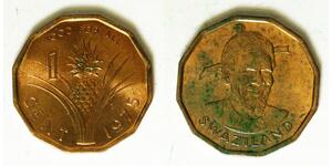 SWAZILAND 1 Cent 1975 - Bronze - F.A.O. - Sobhuza II. - aUNC - 3099