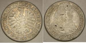 SILESIA LIEGNITZ BRIEG 15 Kreuzer 166? - Silver - Georg III. - F - 4122 *