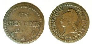 FRANCE 1 Centime LAN 7 (1798-99)A - Bronze - 3865