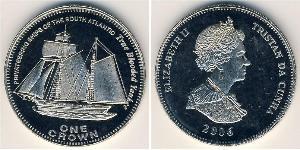 1 Krone Tristan da Cunha Kupfer/Nickel Elizabeth II (1926-2022)