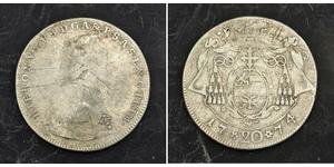  
 
    1774, Salzburg, Count Hieronymus Colloredo. Silver 20 Kreuzer Coin. VG/F-VF!   Mint Year: 1774  Reference: KM-431.  Denomination: 20 Kreuzer  Mint place: Salzburg (Austria) Mint Mark: M ( ...
