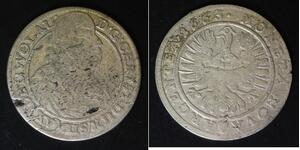 SILESIA LIEGNITZ BRIEG 15 Kreuzer 1663 - Silver - Christian - 3848