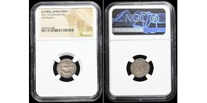 ILLYRIA, Apollonia. 230-229 BC. Silver Drachm, Cow with calf, NGC Certified