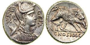1 Denario República romana (509BC-27BC) Plata 