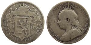 Cyprus  - 4-1/2 Piastres 1901 - Victoria - Silver