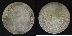 SILESIA LIEGNITZ BRIEG 15 Kreuzer 1663 - Silver - Georg III. - 3156