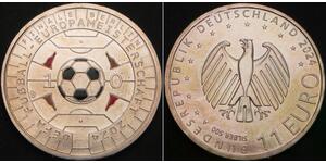 GERMANY 11 Euro 2024A - Silver .500 - UEFA Euro 2024 - aUNC - 3256 