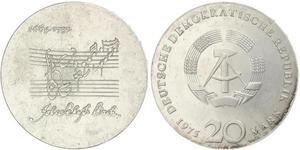 20 Mark German Democratic Republic (1949-1990) Silver 