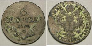 AUSTRIA 6 Kreuzer 1795 G - Billon / Silver 0.375 - Franz II. (I.) - VF+ - 3483 *