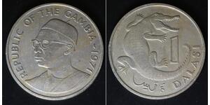 GAMBIA 1 Dalasi 1971 - Copper/Nickel - VF - 3401