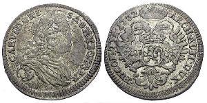 3 Kreuzer 波希米亚 銀 查理六世 (神圣罗马帝国) (1685 - 1740)