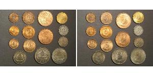   SEYCHELLES 1948-1967 1-2-5-10-25 Cents-1/2-1 Rupee - 14 Coins