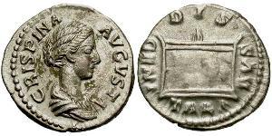 1 Денарій Римська імперія (27BC-395) Срібло Брутія Кріспіна (164-187)