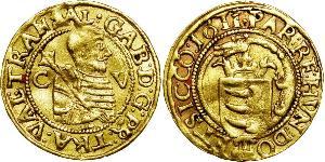 1 Дукат Князівство Трансильванія (1571-1711) Золото Gabriel Báthory (1589 – 1613)