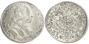 Bayern, Karl Albert6 Kreuzer 1740. Vikariat. Hahn 263. Vorzüglich