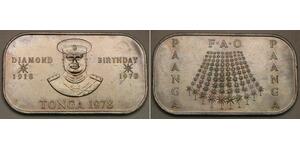 TONGA 1 Paanga 1978 - Cu-Ni - F. A. O. / King`s 60th Birthday - aUNC - 237 *