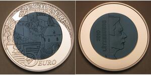 LUXEMBOURG 5 Euro 2010 - Niobium & Silver 0.925 - Chateau de Esch sur Sur -3283*