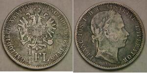AUSTRIA (Empire) 1/4 Florin 1859 V - Silver 0.52 - Franz Joseph I. - VF - 3224 *