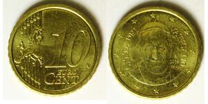 VATICAN 10 Euro Cent 2014 R - Nordic Gold - Franciscus - aUNC - 3377