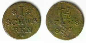 BREMEN (German State) 1 Schwaren 1768 - Copper - 3489