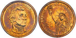  (2008). Edge Error. Missing Edge Lettering. James Monroe. PCGS graded MS-65. Very beautiful violet toning on both sides. This variety has one of the lowest pops among the Missing Edge Lettering  ...