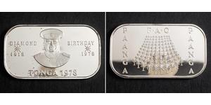  
  
 1978, Kingdom of Tonga. Proof Silver 1 Paanga Coin. (24.5gm!) Only 750 Struck!  
   Mint Year: 1978 Mintage: 750 pcs. Denomination: 1 Paanga Reference: KM-58a ($125!)  Condition: Minimal to ...