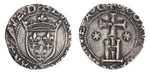 GENOVA LUIGI XII (1508-1512) Mezza Lira s.d. D/ Stemma coronato R/ Castello sormontato da croce e affiancato da stelle. MIR 178 Ag g 6,05 Rarissima • Moneta perfettamente in peso, proveniente da  ...