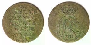DENMARK 2 Skilling 1801 HIAB - Silver 0.250 - Christian VII. - 1566