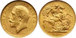 1 Sovereign Regno Unito di Gran Bretagna e Irlanda (1801-1922) Oro Giorgio V (1865-1936)