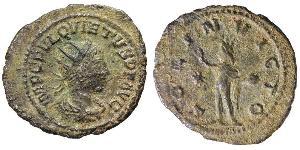 QUIETUS, (A.D. 260-261), billon antoninianus, uncertain Syrian mint, (2.87 g), obv. radiate bust of Quietus to right, around IMP C FVL QVIETUS P F AVG, ...