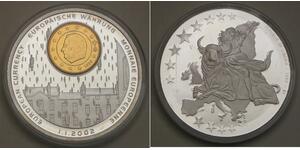 LIBERIA 1 Dollar 2002 Proof - Silver pl. Copper - European Currency / Belgium *